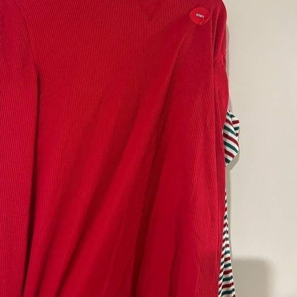 Matching Mens Thermal Waffle Holiday Stripe Mix It Pajama Set stripe bright S - Picture 12 of 14